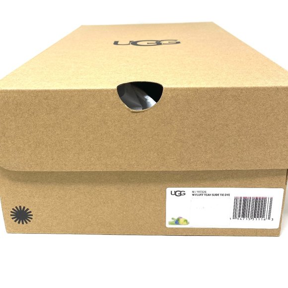 UGG FLUFF YEAH Women's Size 1117326 APL Fur Apple Green Slides Slippers Sandals - Picture 9 of 9